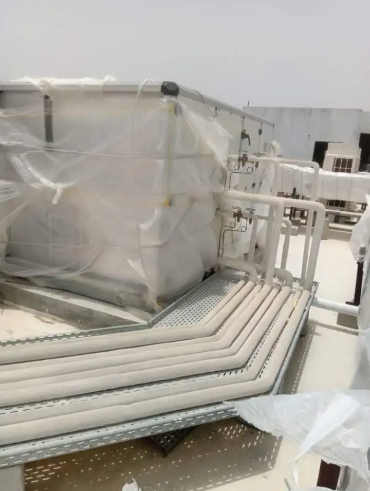 Rooftop AHU with insulated refrigerant piping